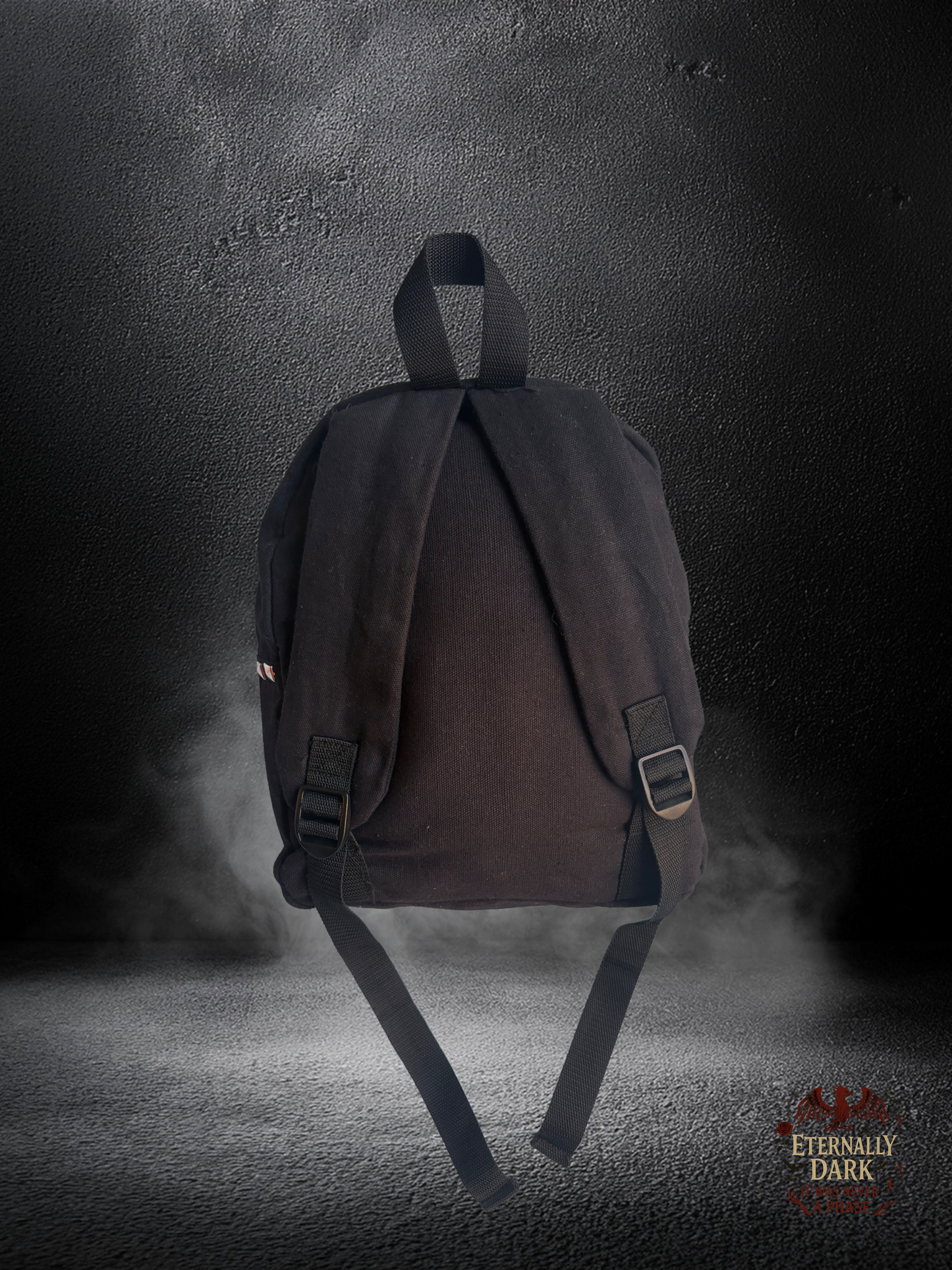 Eternally Dark Studded Chain Backpack