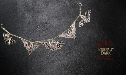 🦇 Nocturnal Flight (Bat Charm Bracelet)